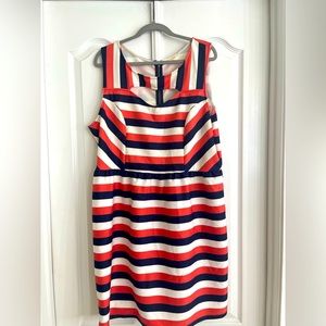 Plus size 3X dress by Maitai, purchased at Macy’s. Fit’nFlare sits @ waist.